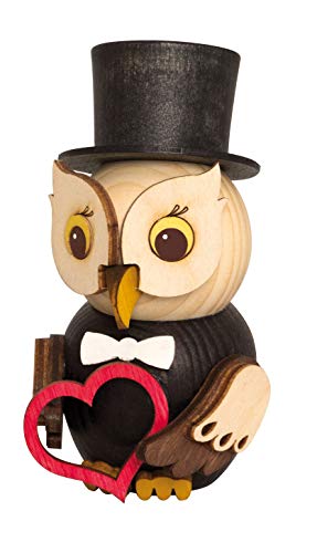 Kuhnert Mini gufi, statuetta decorativa in legno