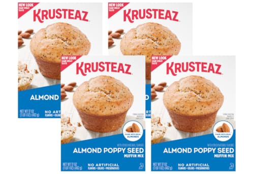 Krusteaz Almond Poppy Seed Muffin Mix, 17 OZ (Pack of