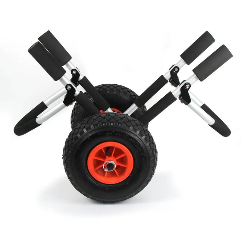 Ryde Chariot Universel de Sup Chariot de Sup Pliable et Robuste pour Stand Up Paddle Gonflable Transport Facile et Robuste jusquà 25kg Cadre antirouille Aluminium avec Sangle de Maintien