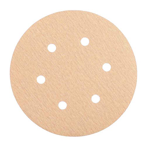 100PCS Sanding Discs, 180 Grit 6 Inch 6 Hole Sandpaper - LotFancy Random Orbital Sander Sandpaper, Hook and Loop Sand Paper