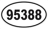 US Decal, Inc. Number 95388 Oval Sticker