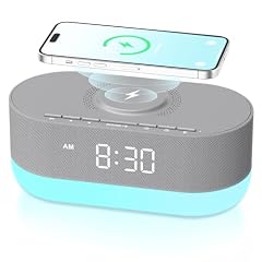 HOUSBAY Wireless Charging Alarm Clock Radio Fast Charging Station for i Phone Samsung, Bluetooth photo HOUSBAY Wireless Charging Alarm Clock Radio Fast Charging Station for i Phone Samsung, Bluetooth