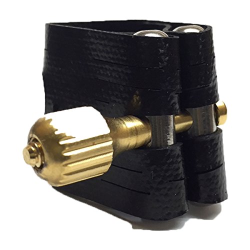 Rovner Ligature & Plastic Cap for Soprano Saxophone - Light Ligature for Hard Rubber Mouthpiece (L-1RVS (L3))