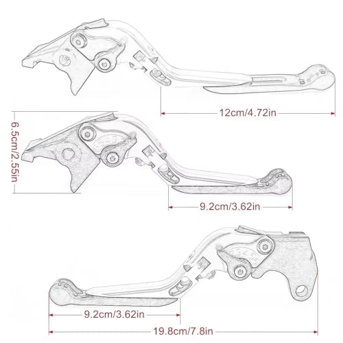 Levier d'embrayage moto CB650R leviers de frein CNC réglables