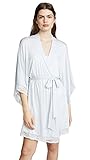 Eberjey Women's Colette The Mademoiselle Kimono Robe, Water Blue, Large