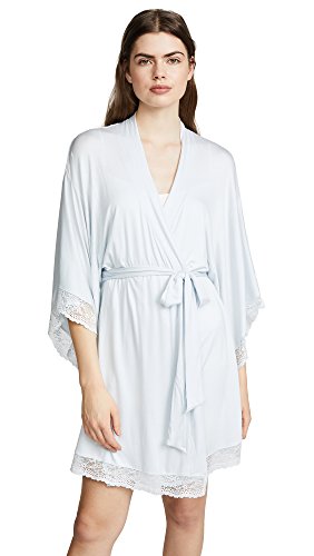 Eberjey Women's Colette The Mademoiselle Kimono Robe, Water Blue, Large #TOP17