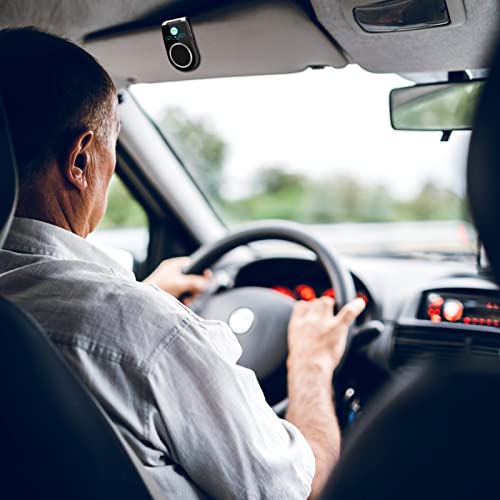 Leguwu Bluetooth 5.0 Car Speaker For Cell Phone, Wireless In-Car Speakerphone Visor-Clip Design Bluetooth Handsfree Car Kit, Hifi Sound Quality, Supports Siri And Google Assistant #TOP5