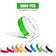 1000 Stück Papierarmbänder, Wasserdicht Neon Armbänder Bändchen Papier für Events Handgelenk Party Bänder Papier Eintrittsarmbänder für Musikfestival Konzert Wettbewerb (10 Farben)