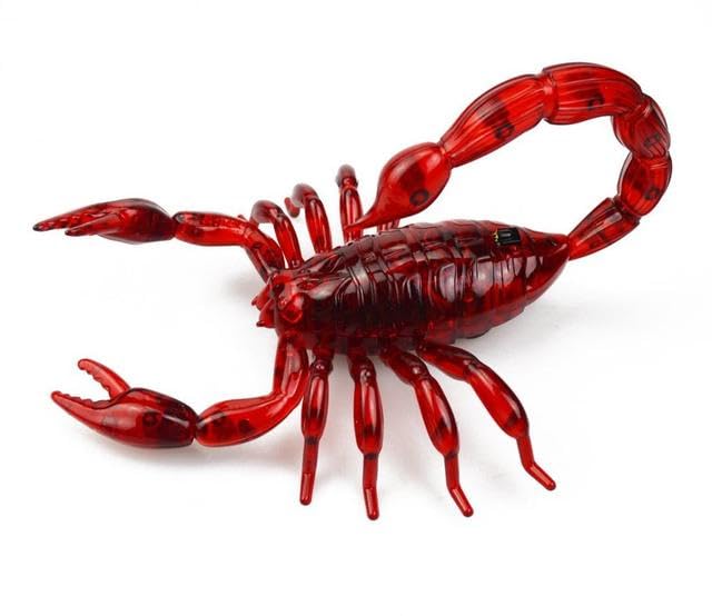 AEPRO - Novelty Funny Infrared Electric RC Scorpion For Prank Simulation Insect Remote Control Scorpion Model Тоуs (Red)