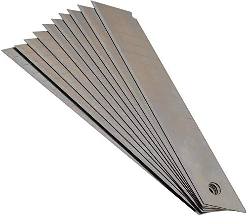 1000 Stück Ersatzklingen Abbrechklingen für Cuttermesser 18 mm Klinge, 0,5 mm Stärke – Miniatur