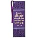 I Can Do All This Purple LuxLeather PageMarker/Bookmark - Philippians 4:13