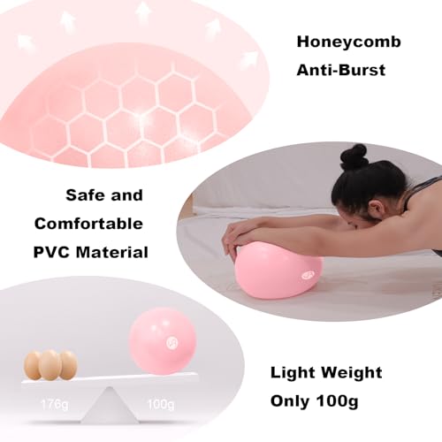 Image of Exercise Ball for Workouts, 9 Inch Pilates Ball Anti-Burst and Slip Resistant Yoga Ball for Gym Fitness and Physical Therapy