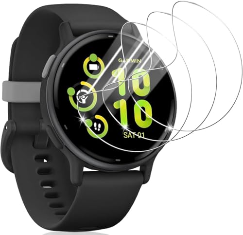 Gosento For GARMIN(�K�[�~��) vivoactive 6 �t�B���� vivoactive6 �S�ʕی�t�B���� �y3������z��K���X �����ߗ� �ϏՌ� �h�w�� ���� TPU�ی�t�B���� �C�A�[���S�ʕی�