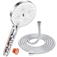 Soffione Doccia YEAUPE PRO - 6 Getti, Tubo 1.6m, Anticalcare, Cromato, Alta Pressione - Foto 9