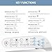 KERDE Electric Bidet Toilet Seat,Bidets For Existing Toilets,Rlongated,One-click Intelligent Operation, Warm Water Cleaning,Slow Close,Seat Cushion Keep Constant Temperature In Winter (Armrest)