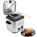 Produktbild Sotech - Elektrische Friteuse, Friteuse, Silber, Einfach zu öffnender Deckel, 1,2 Liter, mit Korb, Watt: 840 W, Material: Hauptkörper aus Edelstahl