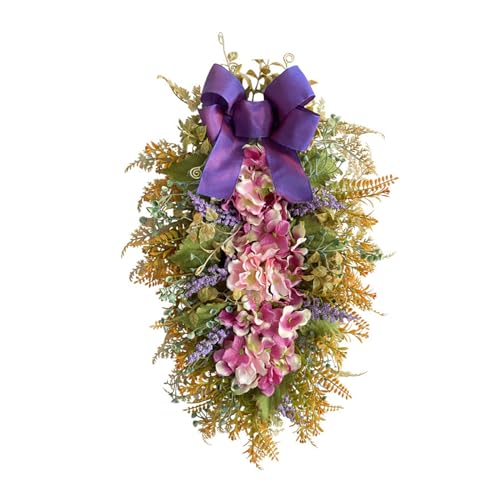 Couronne de fleurs durables pour décoration vivante et sans entretien