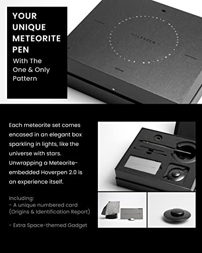 Image of Novium Hoverpen 2.0 Interstellar Edition - Space Black, Unisex, Ballpoint Pen, 23.5 Degree Angle, Schmidt Ballpoint Refill, No Spills, No Spotting, No Explosions