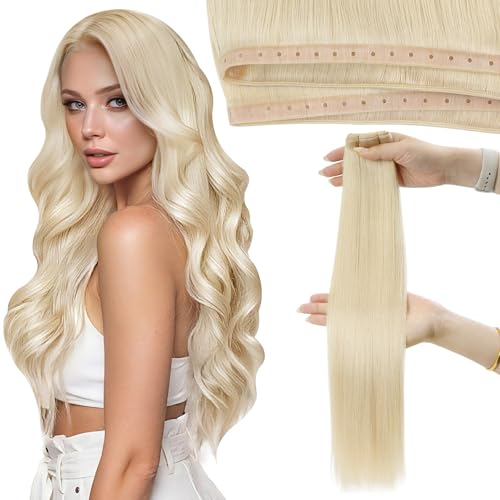 Moresoo Butterfly Weft Hair Extensions Blonde Genius Weft Extensions Real