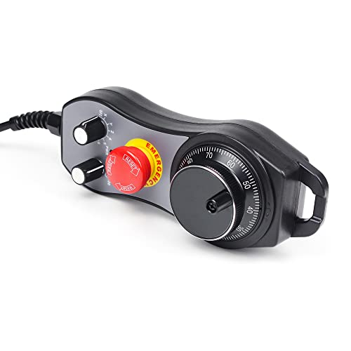 RATTMMOTOR Volante eletrônico CNC, volante CNC de 6 eixos, pingente MPG com interface de gerador de