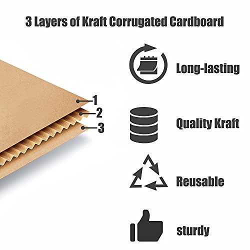 3.1"x 1.5"x 2.5" Extra Small Shipping Boxes, Brown Kraft Corrugated Cardboard Mailer Boxes, Recycable and Crush Resistant（20 Pack） - Thumbnail 3