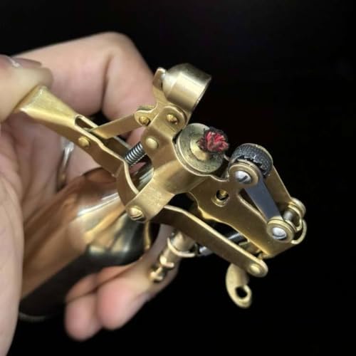 Image of Smoke King Vintage Capitol Gold Refillable Kerosene Lighter, Premium Metal Soft Flame with Adjustable Flame, Windproof Pocket Lighter for Men, Collectors & Gifting