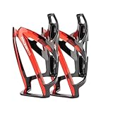 ROCKBROS(ロックブロス)ボトルケージ 自転車 ドリンクホルダー 軽量 ボトルホルダー おしゃれ PC素材 ロードバイク MTB クロスバイクなど適応 グラデーション 一体成型 2個セット