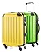Produktbild HAUPTSTADTKOFFER - Spree - 2er Koffer-Set Handgepäck Hartschale, TSA, 55 cm mit Volumenerweiterung, Gelb-Apfelgrün