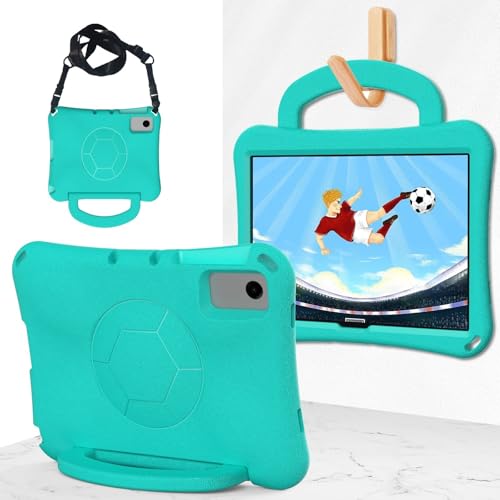 Coque Samsung Tab A11+ menthe antichoc avec poignée et support 11 pouces