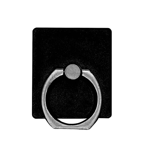 Cell Phone Ring Grip Holder, Adhesive Phone Gripper And Finger Kickstand, Compatible With Iphone & Samsung Galaxy - Black Color #TOP2