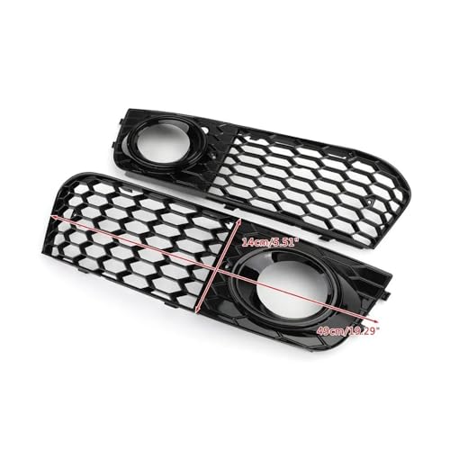 Grille d'aération ouverte nid d'abeille phare antibrouillard A4 B8 RS4 2010 2011 - 5
