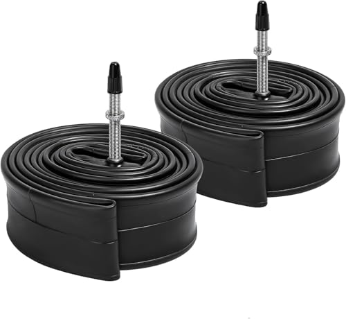 YunSCM 2本,700 28c チューブ,仏式バルブ48mm,自転車 チューブ 700x28c,700x25/32c 自転車チューブ+タイヤレバー,適用 700x25c/700x28c/700x30c/700x32c ロードバイク