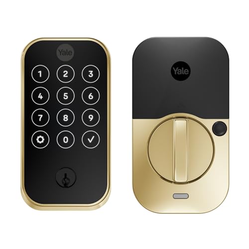 Yale Assure Lock 2 Deadbolt, Lifetime Brass Key-Free Smart Lock with Bluetooth Connected Touchscreen Keypad for Code Entry (No Wi-Fi), YRD420-BLE-P05