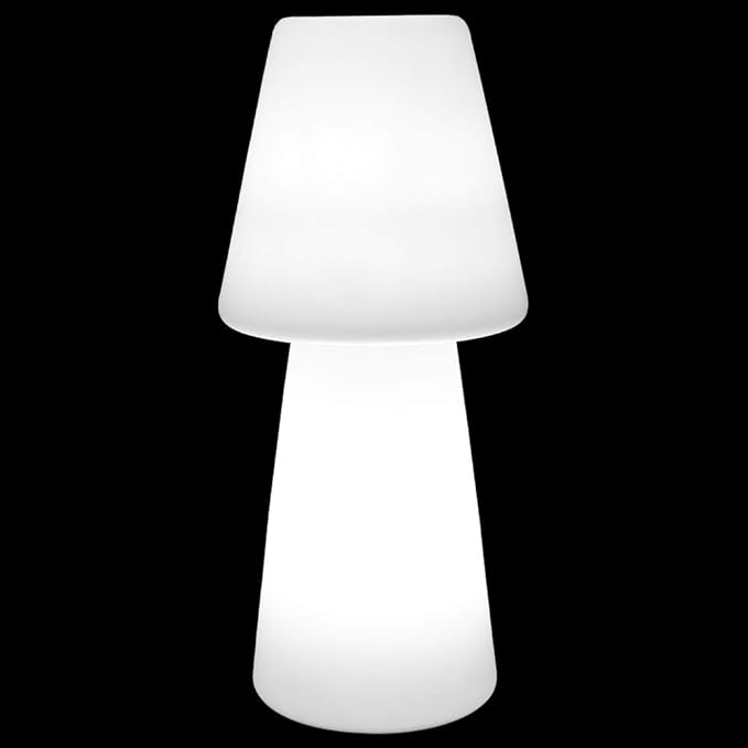 LOLAhome LOLAhome Bossa Led-buitenlamp, staande lamp, van polyethyleen, modern, wit, Ø 28 x 60 cm photo 3