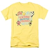 Popfunk Steven Universe Crying Breakfast Friends Cartoon Network T Shirt & Stickers (X-Large)