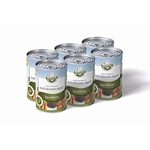Menu Bellfor Naturfarm – Nourriture Humide hypoallergénique pour Chiens : avec Insectes, sans céréales ni Pommes de Terre, à Base d&rsquo;ingrédients naturels – 6x400g