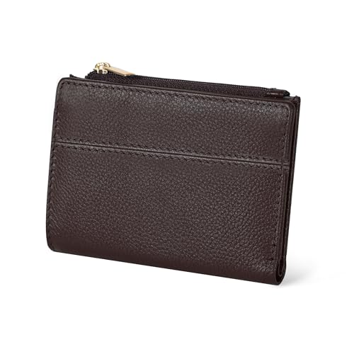 Image of Oak Leathers Wallet For Women Full Grain Leather - Small RFID Coin Purse Credit Card & ID Holder for Ladies,Bifold Wallets for Teenager | Small