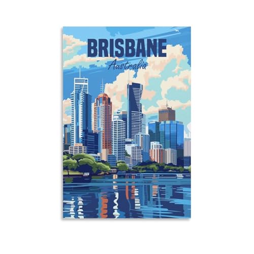 Brisbane Australia Tableau Sur Toile Décorer Mur Vide Grand Format Impression