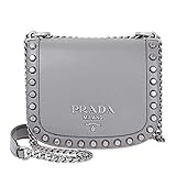 Prada Pionniere Medium Leather Crossbody - Grey