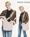 Purses for Women 2PCS Puffer Quilted Crossbody Shoulder Hobo Bags Trendy Ladies Handbag with Coin Wallet 2 Adjustable Straps Beige