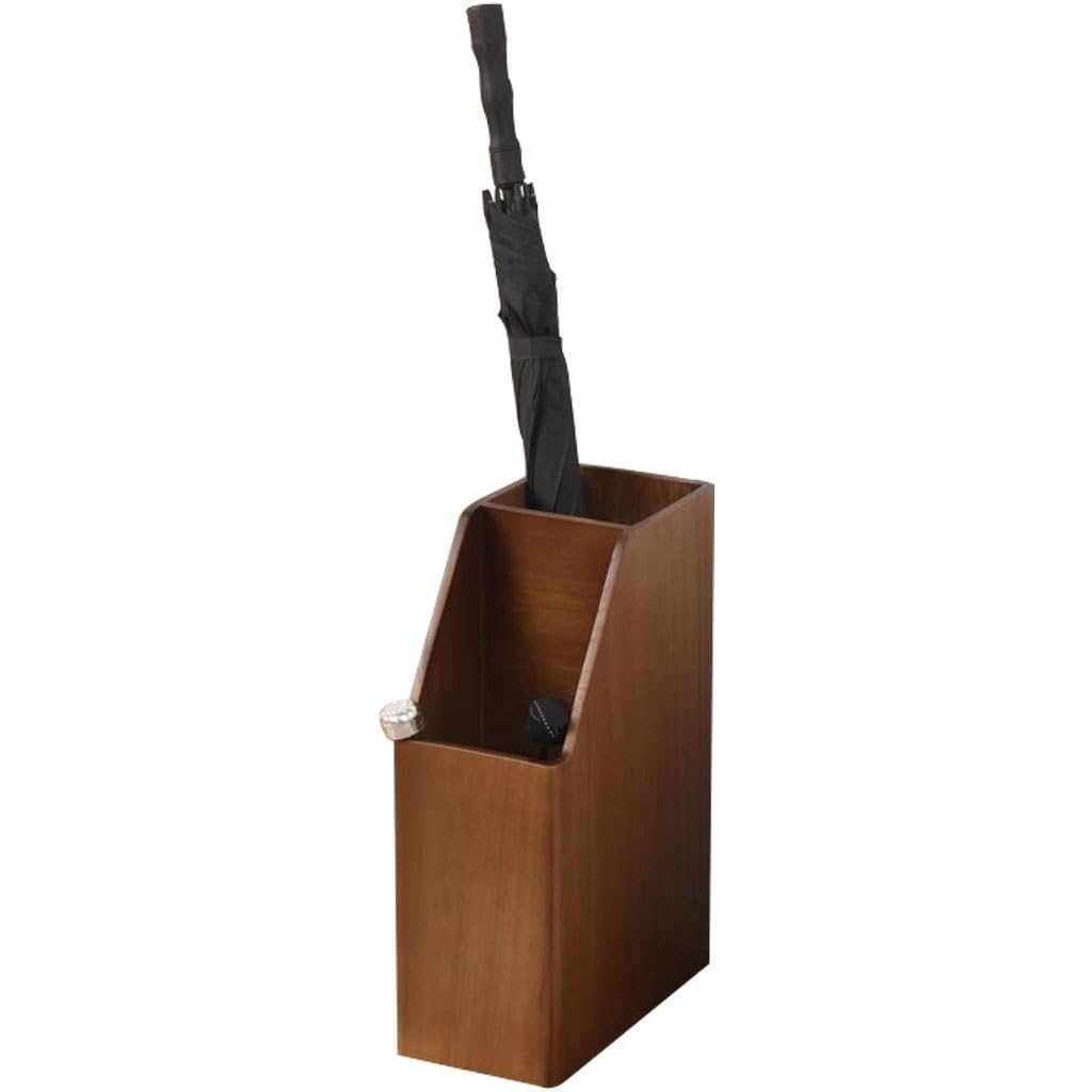 SBJKLYRN umbrella stand, With Wood Texture, Commercial Umbrella Organizer Bin, No Installation Required(B)