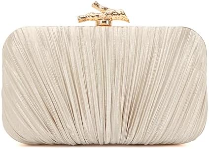 Freie Liebe Clutch Purses for Women Evening Bag Pleated Clutch Ba...