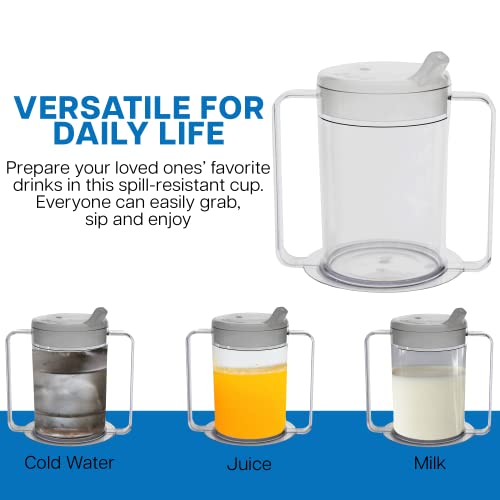 Providence Spillproof 12Oz Adult Sippy Cup With Handles - Independence Sip Cups For Adults With Limited Mobility - Handicap Cups For Elderly Care - Made In The Usa - Psc 50 - 3 Pack #TOP6