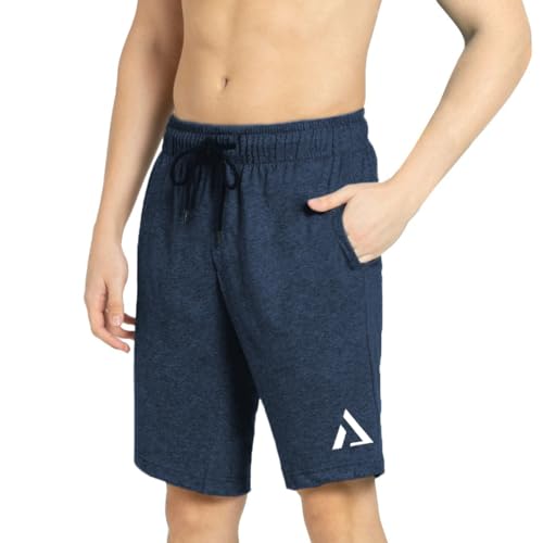 Image of KART BLACK Plus Sizes Men's Cotton Knee length Shorts(M,L,XL,XXL,3XL,4XL,5XL shorts) | Casual and Night Wear Mens Shorts