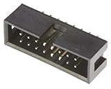 Amphenol Communications Solutions T821 Leiterplatten-Stiftleiste Gerade, 16-polig / 2-reihig, Raster 2.54mm,