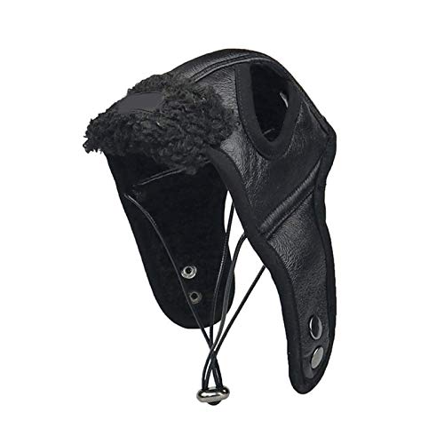 Pet Hattar Söt husdjur hatt hund hatt härlig keps husdjur kostym cosplay vindtät pilot hatt liten medelstora stora hund hjälm valp dekoration leveranser (Color : Schwarz, Size : XXL)