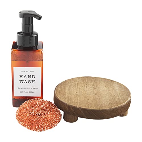 Soap 16 oz de Mud Pie | Set haut de gamme avec stand circulaire - 2