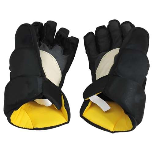 LUMINFLY Protective 8 in Ice Hockey Gloves for Youth, Flexible and Breathable, Padded for Indoor Play