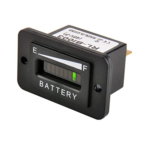 Jayron Large LED-Anzeige Blei-Säure-Batterie-Anzeigeanzug für Geräte mit Gleichstromversorgung wie Gabelstapler,Golfwagen und Bodenpflegegeräte (48V)