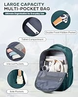 Handgepäck Rucksack 40x20x25 für Ryanair Klein Reiserucksack Wasserdichter 40x30x20 Unter Dem Sitz Rucksack Flugzeuge Reisetasche Weekendertasche Wanderrucksack Lässiger Tagesrucksack,C3-Pfauenblau – Ansicht 6